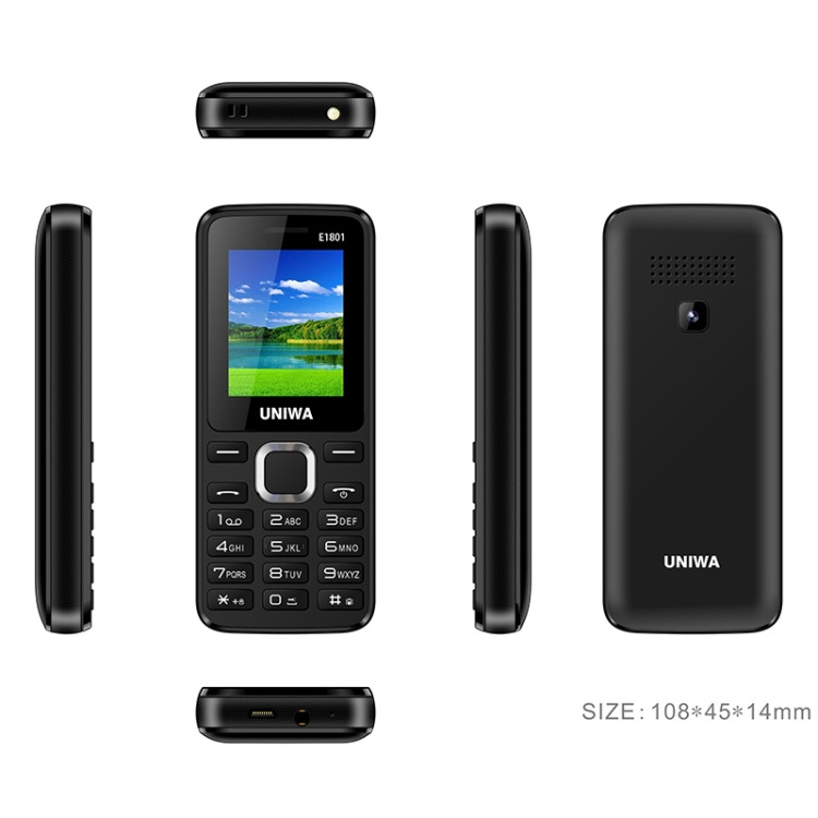 Mini smrat phone E1801 feature phone 1.77 inch radio, GSM network mp3 player mini