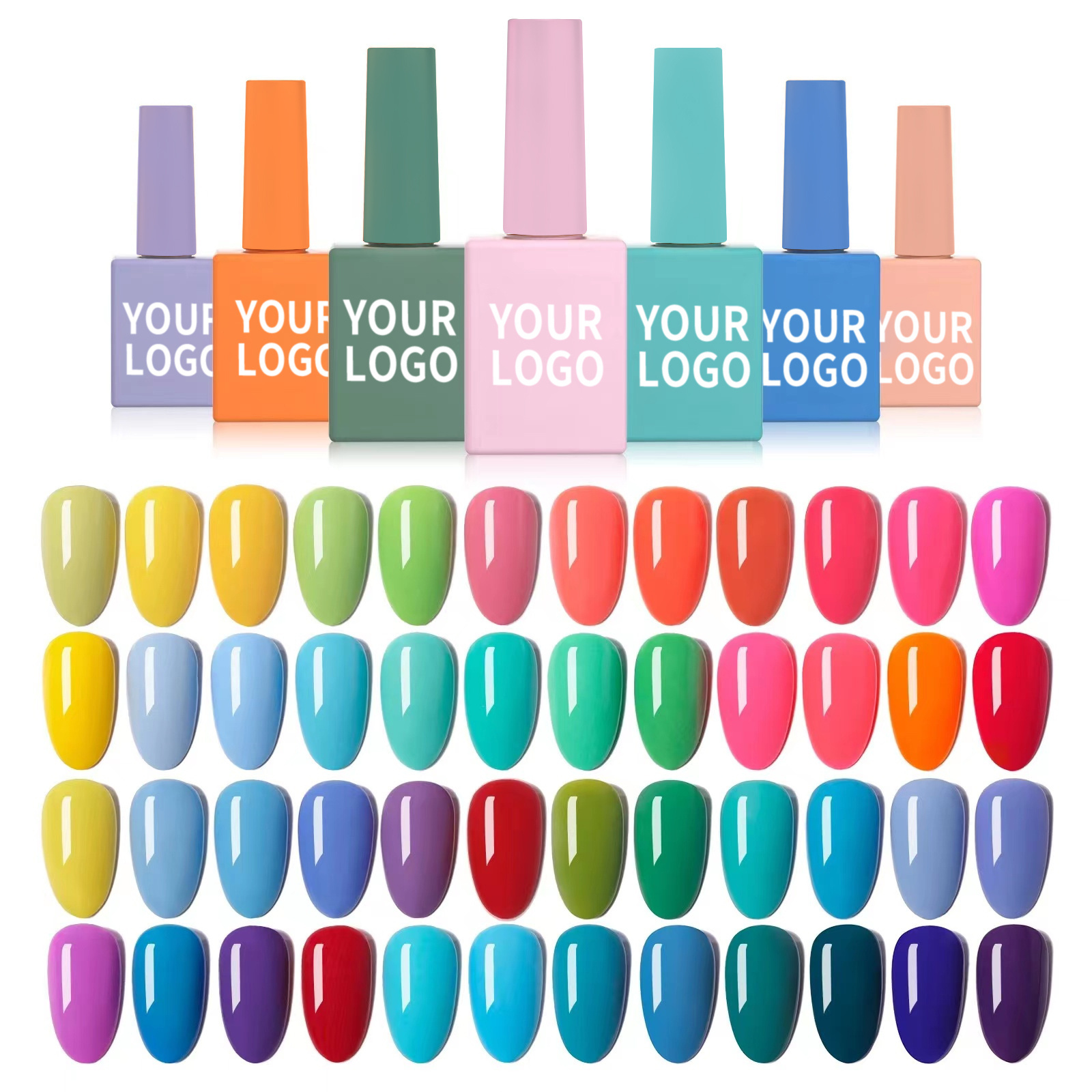 Professional nail vendor supply Latest design uv led gel nail polish OEM private label free design