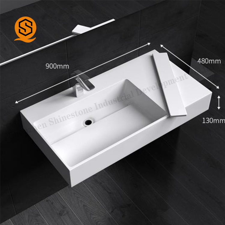 Wholesale Promotional Artificial Stone Counter Top Hotel Sanitary Acrylic Sink Wash Basin