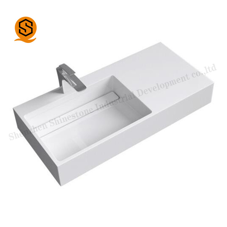 Wholesale Promotional Artificial Stone Counter Top Hotel Sanitary Acrylic Sink Wash Basin