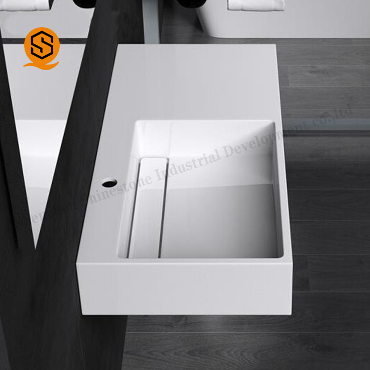 Wholesale Promotional Artificial Stone Counter Top Hotel Sanitary Acrylic Sink Wash Basin