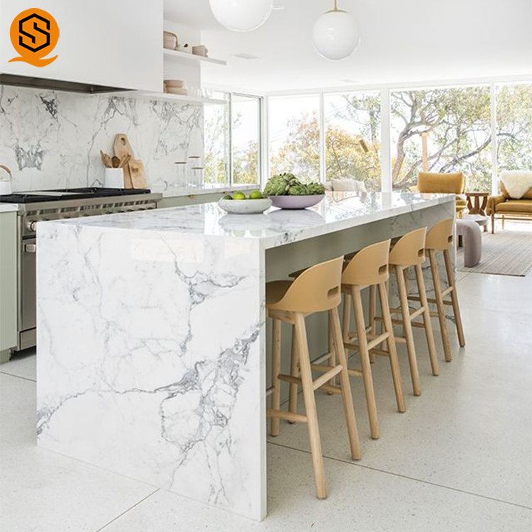 Professional natural marble kitchen countertops wholesale quartz countertops slabs