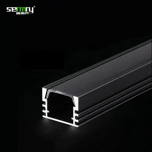 Recessed Aluminium Mounting Extrusion Strip Light LED Channel Black Led Profile Aluminium Led Strip Light