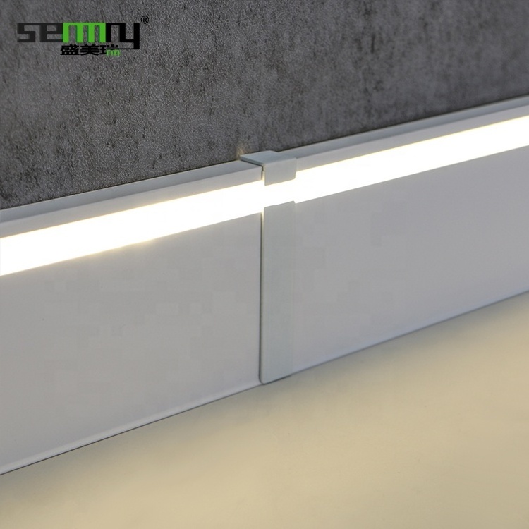 Hot sale FLOOR MOLDING Led Aluminium wite Skirting Baseboard  waterproof baseboard accessories aluminum baseboard  lights