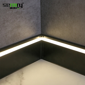 Modern floor skirting board Flooring Accessories baseboard aluminium led housing profile baseboard skirting board