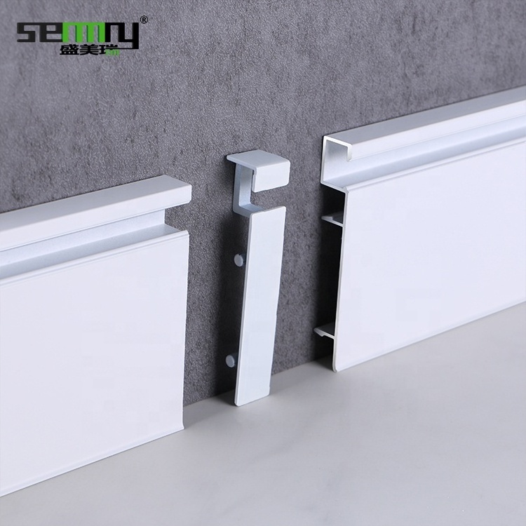 Hot sale FLOOR MOLDING Led Aluminium wite Skirting Baseboard  waterproof baseboard accessories aluminum baseboard  lights