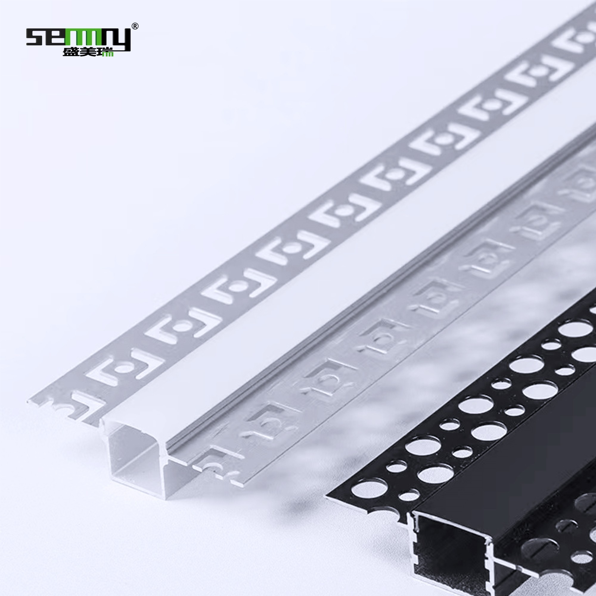 Ceiling Wall Linear Lamp Embedded Aluminum Profile for LED Strip Light LED Light Strips Alu Channel With PC Cover