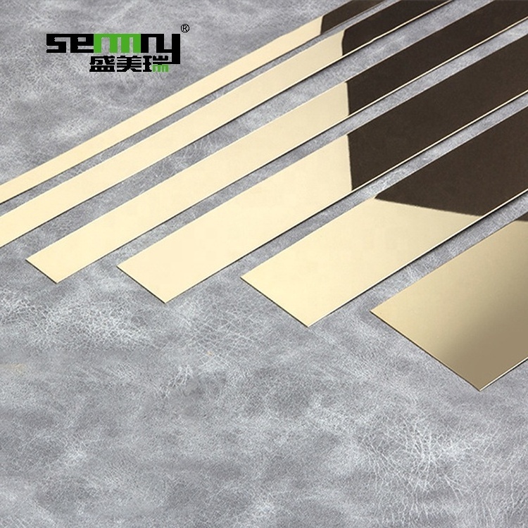 High Quality stainless steel flat trim Wall Decorative Trim 304 Stainless Steel Tile Trimming Strip