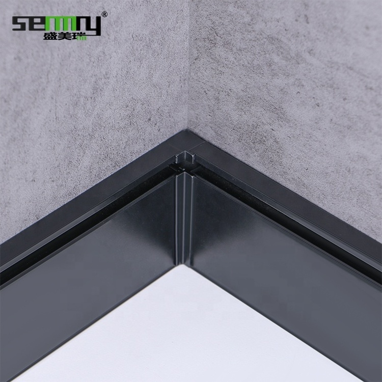 Modern floor skirting board Flooring Accessories baseboard aluminium led housing profile baseboard skirting board