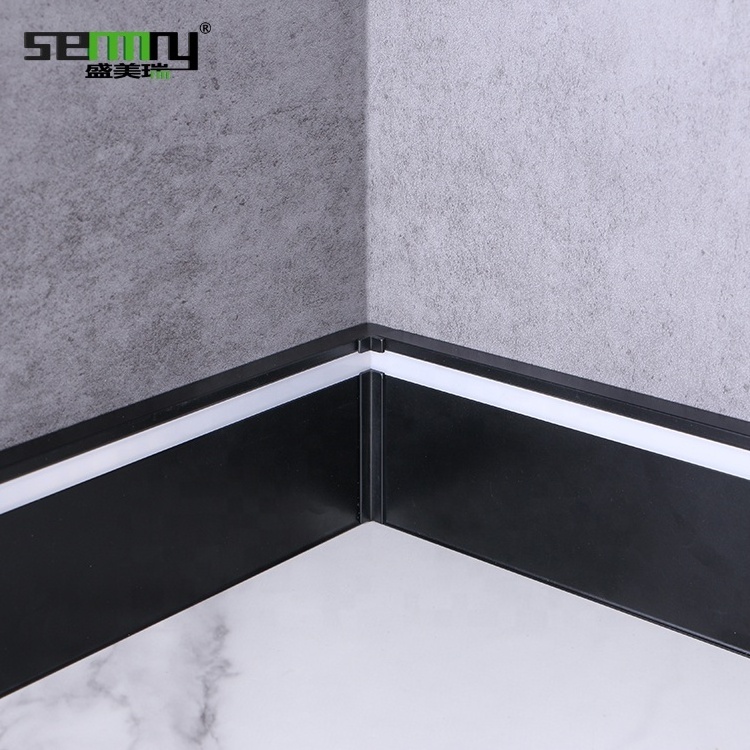 Modern floor skirting board Flooring Accessories baseboard aluminium led housing profile baseboard skirting board