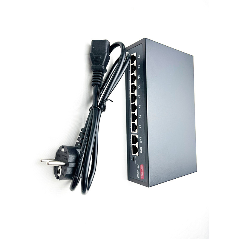 CCTV System 8 Port Poe Switch Digital Video Camera 100mbps 10 ports Poe Switch with 2 Port utp Uplink