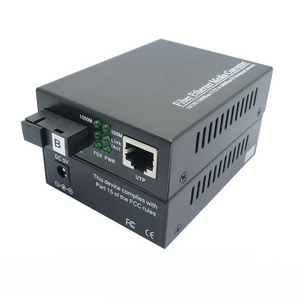 10/100/1000M Single Mode single fiber cctv media converter 40km