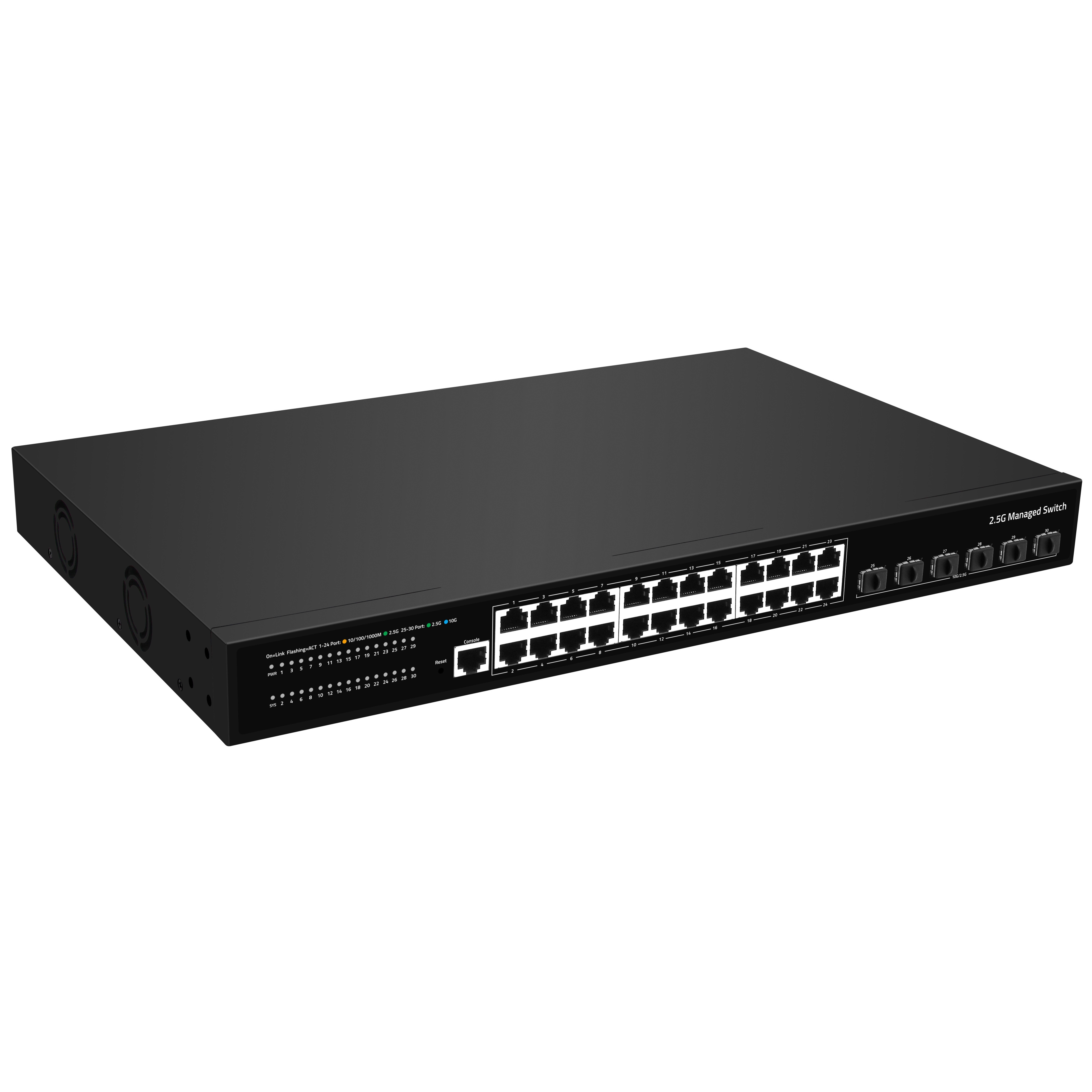 L3 10g sfp+ uplink  managed switch oem 24ports 2.5G managed network switch