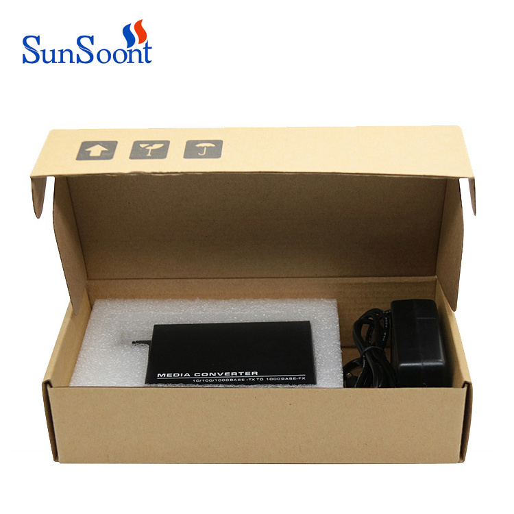 10/100/1000M Single Mode single fiber cctv media converter 40km