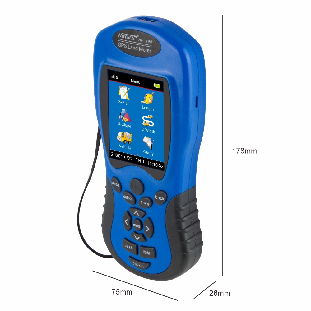 NF-198 GPS Meter Survey Equipment Land Meter Device for Farm Land Surveying And Mapping Area Measurement Tool