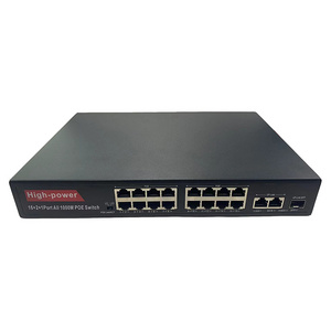 Gigabit RJ45 Port 16 Ports Poe Network 32 ports POE gigabit network switch support industrial network switch