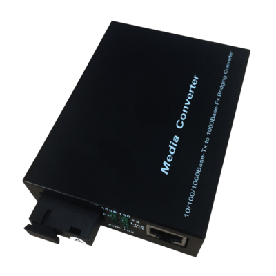 gigabit media converter 1310/1550nm Single Mode Single Fiber Optic To Rj45 Media Converter up to 20km