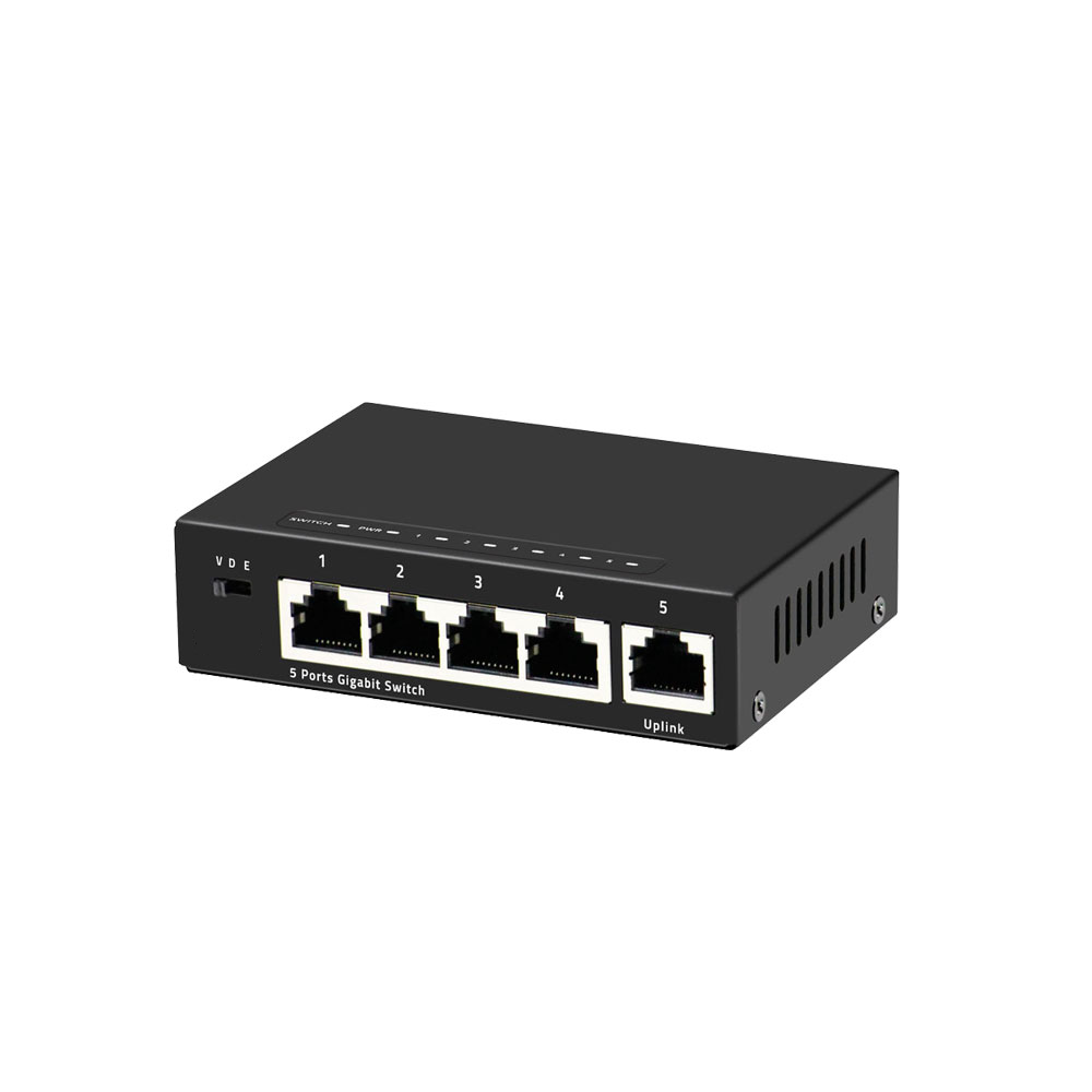 gigabit network switch 5 port Gigabit network switch metal shell