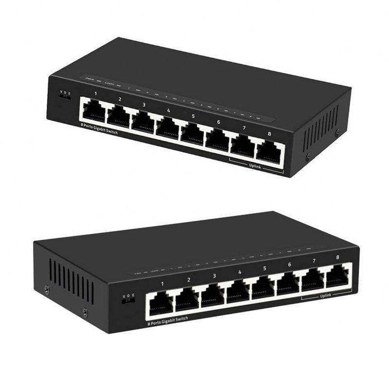 gigabit 8 port switch with 2 rj45 port network switches