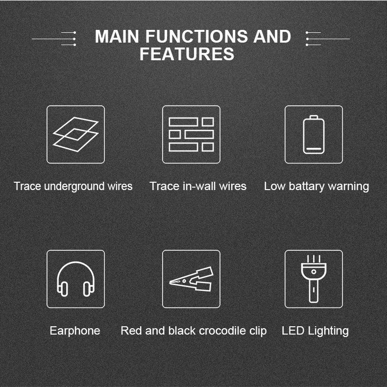 Detector Tester Line Tracker Cable Location Device Easily Cable Finder Underground Wire Cable Fault Locator