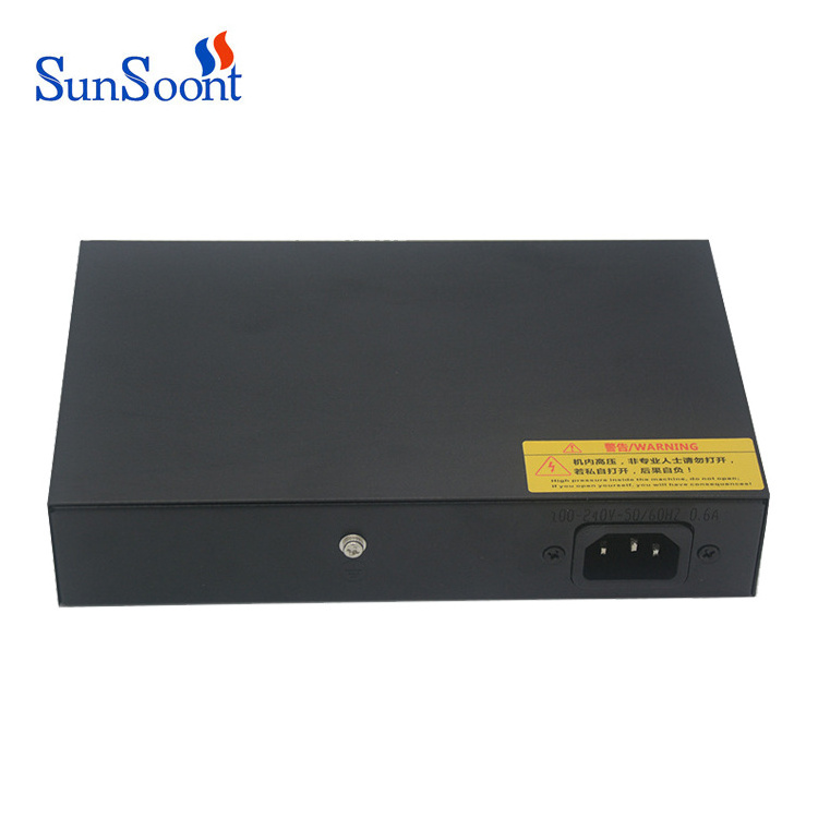 Factory price Ethernet Switch 10/100Mbps IEEE 802.3 af/at 4 ports poe switches for cctv