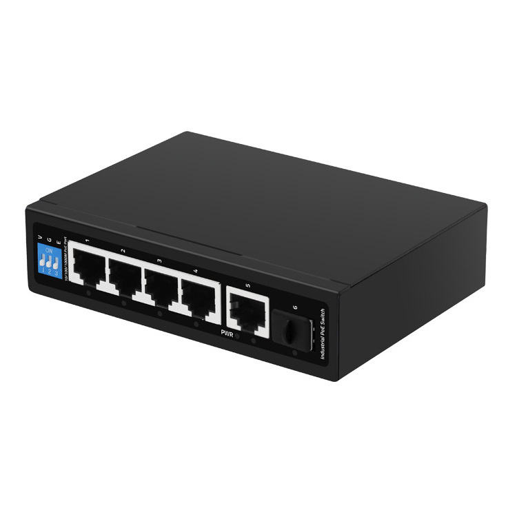 RoHS Certificated Ethernet Switch Din Mount Unmanaged Network Switch POE 5 Port Network Switch industrial