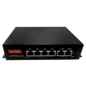 100Mbps 4 ports poe network switch extend 250m high power  85w