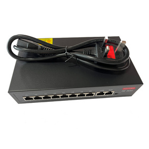 Cheap 8 port 10/100M poe switch 48vdc 150w dahua and hikivison camera switch poe