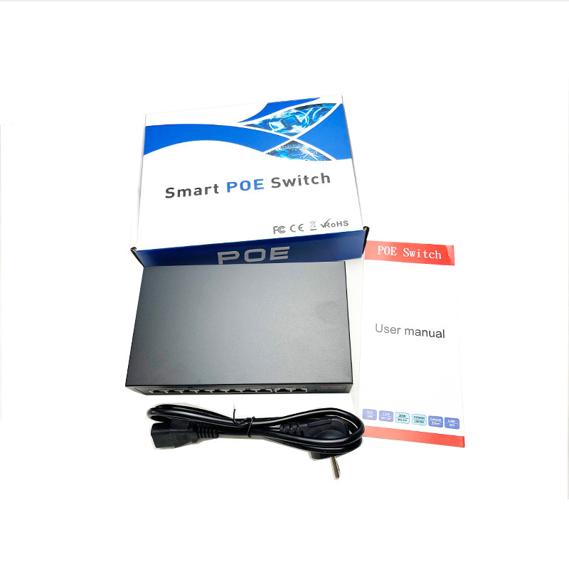 CCTV System 8 Port Poe Switch Digital Video Camera 100mbps 10 ports Poe Switch with 2 Port utp Uplink