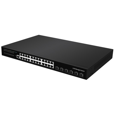 L3 10g sfp+ uplink  managed switch oem 24ports 2.5G managed network switch