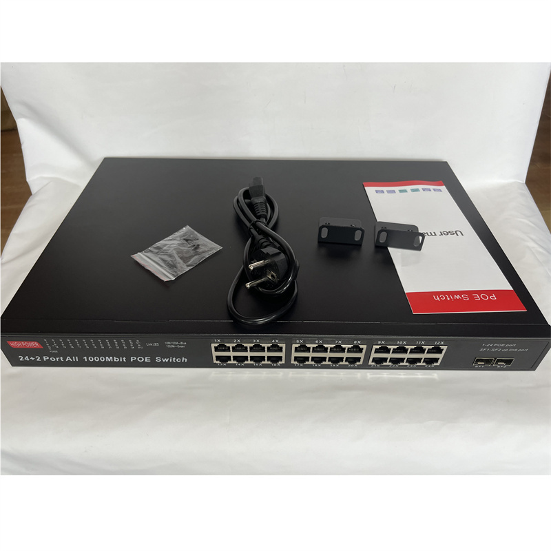 high power managed switch 24 port poe 1000mbps poe switch 24 ports