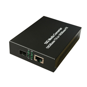 10/100/1000M 10G SFP+ Ethernet Media Converter RJ45 SFP Fiber Optical Media Converter