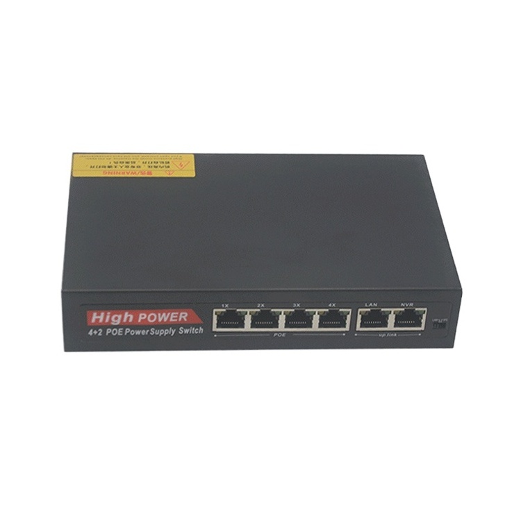 Factory price Ethernet Switch 10/100Mbps IEEE 802.3 af/at 4 ports poe switches for cctv