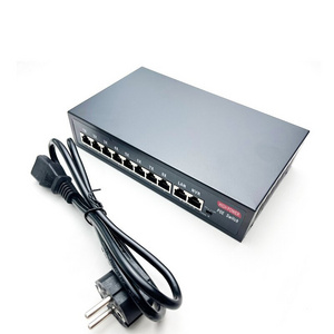 CCTV System 8 Port Poe Switch Digital Video Camera 100mbps 10 ports Poe Switch with 2 Port utp Uplink