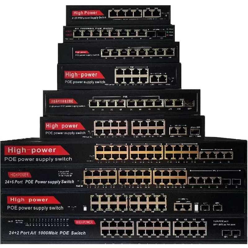 high power managed switch 24 port poe 1000mbps poe switch 24 ports