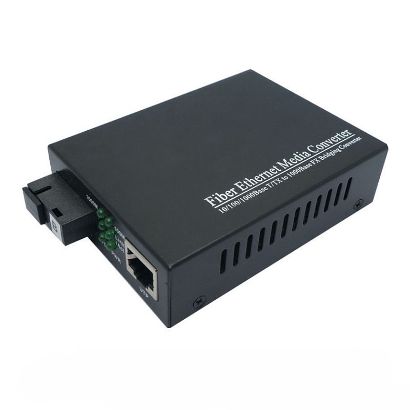 10/100/1000M Single Mode single fiber cctv media converter 40km