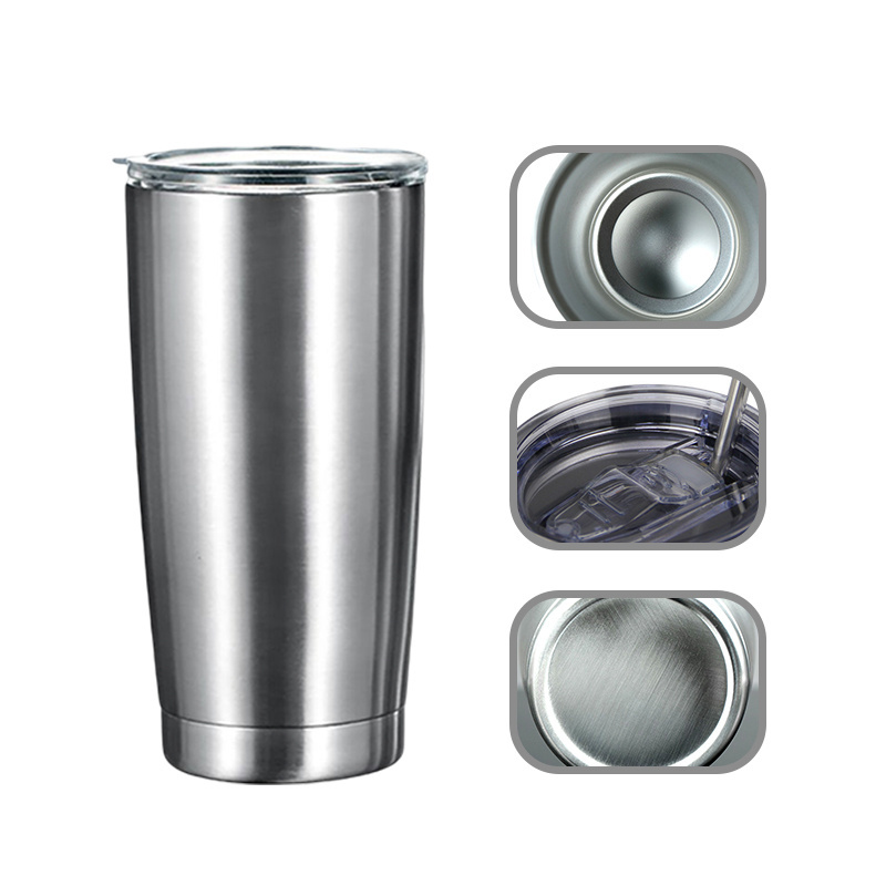 USA Warehouse Stocked 20oz/30oz 304 Stainless Steel Coffee Tumbler Cups with Lids FREE SHIPPING, 2-4 days arrived