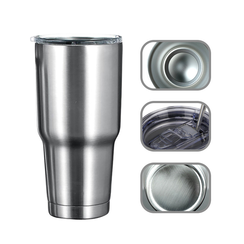 USA Warehouse Stocked 20oz/30oz 304 Stainless Steel Coffee Tumbler Cups with Lids FREE SHIPPING, 2-4 days arrived