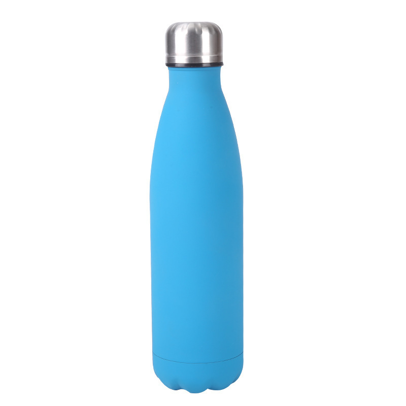 Cola Shape Water Bottle with Logo Portable Stainless Steel Double Wall Sport 500ml Gym Applicable for Boiling Water Outdoor