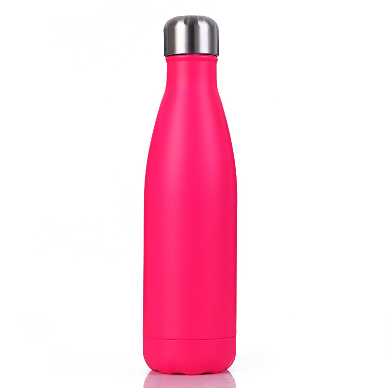 Cola Shape Water Bottle with Logo Portable Stainless Steel Double Wall Sport 500ml Gym Applicable for Boiling Water Outdoor