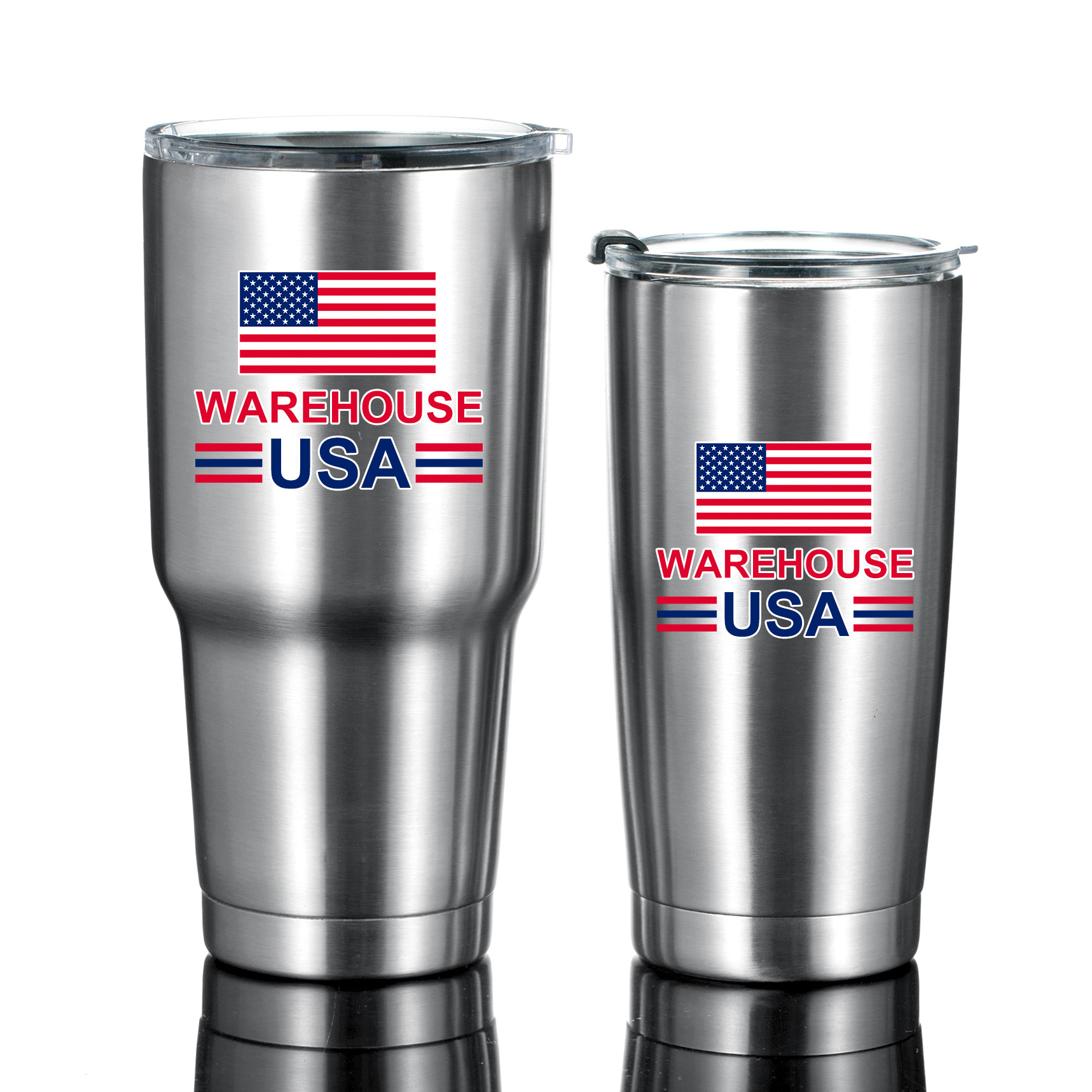 USA Warehouse Stocked 20oz/30oz 304 Stainless Steel Coffee Tumbler Cups with Lids FREE SHIPPING, 2-4 days arrived