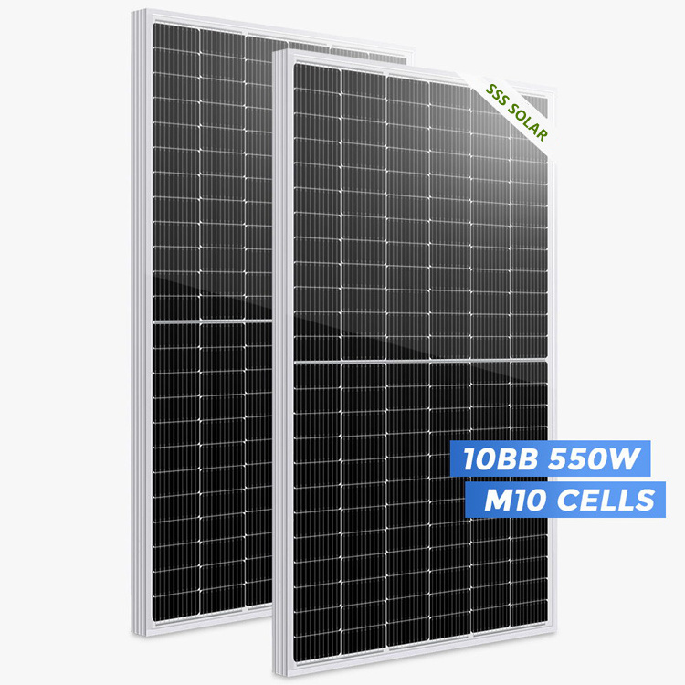 SSS Solar 540w 550w solar panel mono PV Modules Solar Panel 550w in stock With TUV certificate