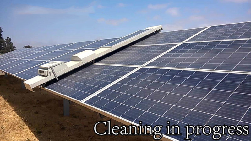 SSS Solar automatic solar panel cleaning robot efficient flexible and automatic solar cleaning machine equipment