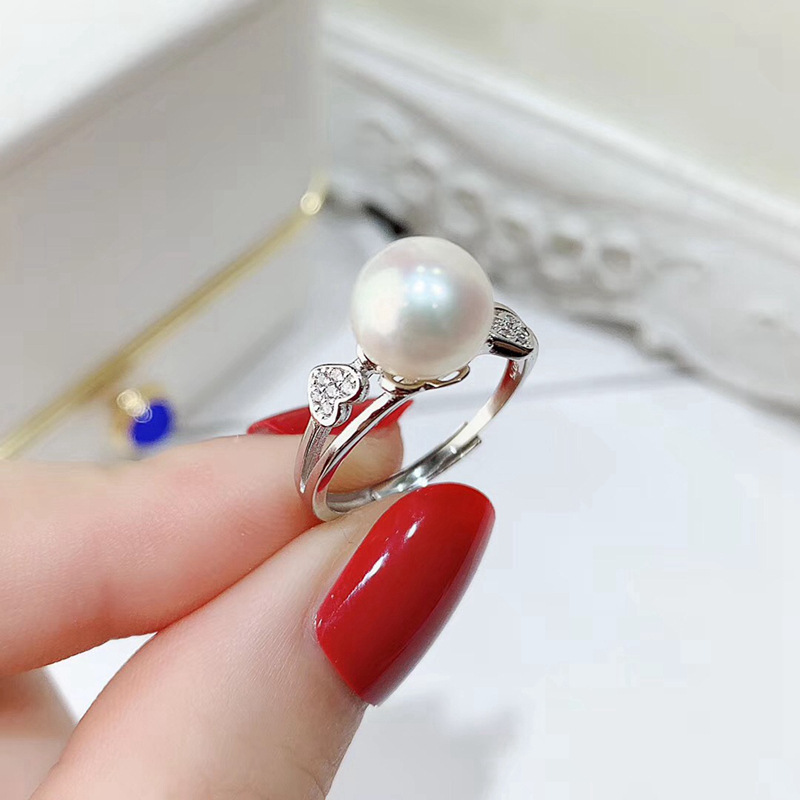 925 sterling silver fresh water pearl ring designs for women