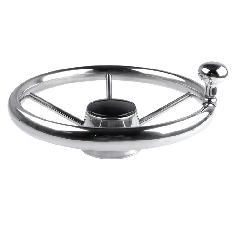 Inflatable boat steering wheel stainless steel steering wheel for boat