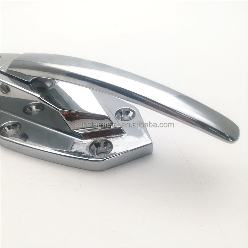 Adjustable spring loaded Freezer handle oven door hinge cold storage door lock adjustable height latch hardware pull