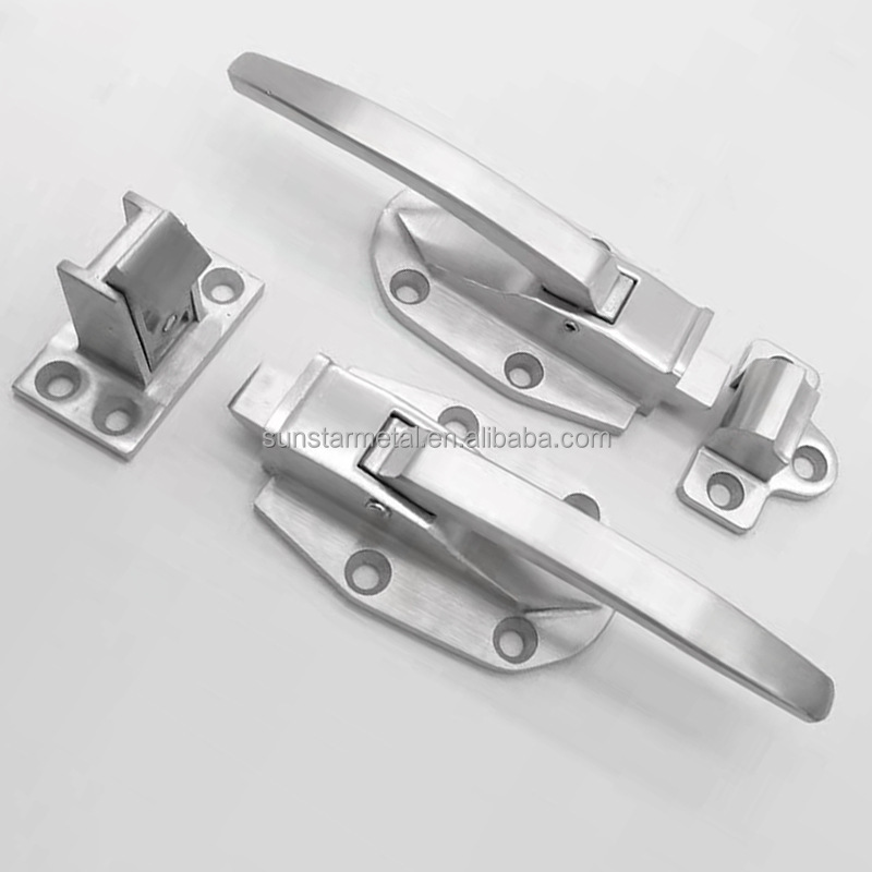 Stainless steel Freezer Door Flush Mounted Walk in Latch Handle