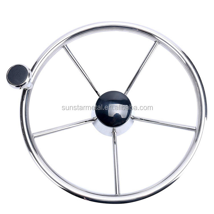 Inflatable boat steering wheel stainless steel steering wheel Knot kit for boat