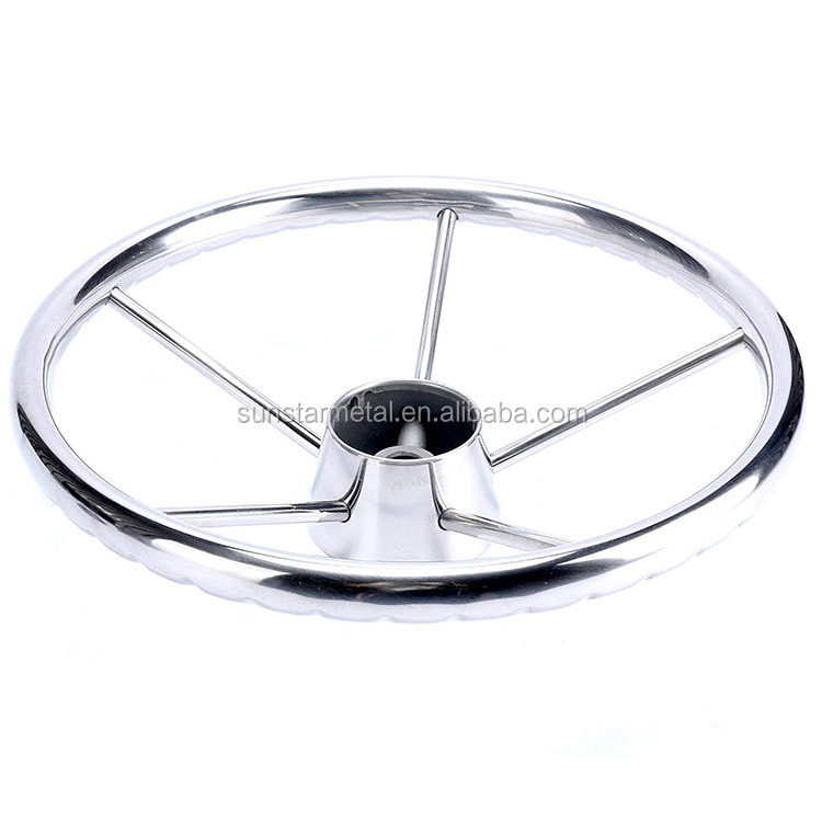 Inflatable boat steering wheel stainless steel steering wheel Knot kit for boat