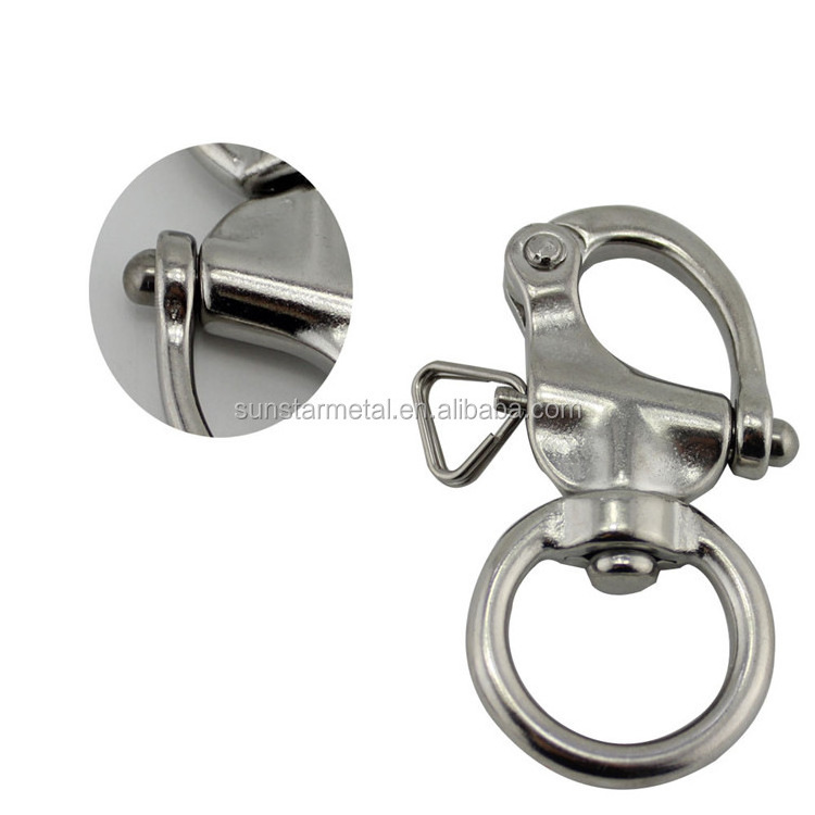 quick release buckle Stainless 76mm steel swivel  snap shackles quick release hooks